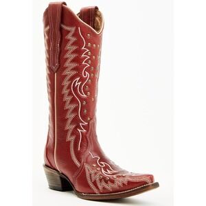 Circle G‎ By Corral Red Studded Snip Toe Western Cowboy Rodeo Boots CBL6117 7.5M